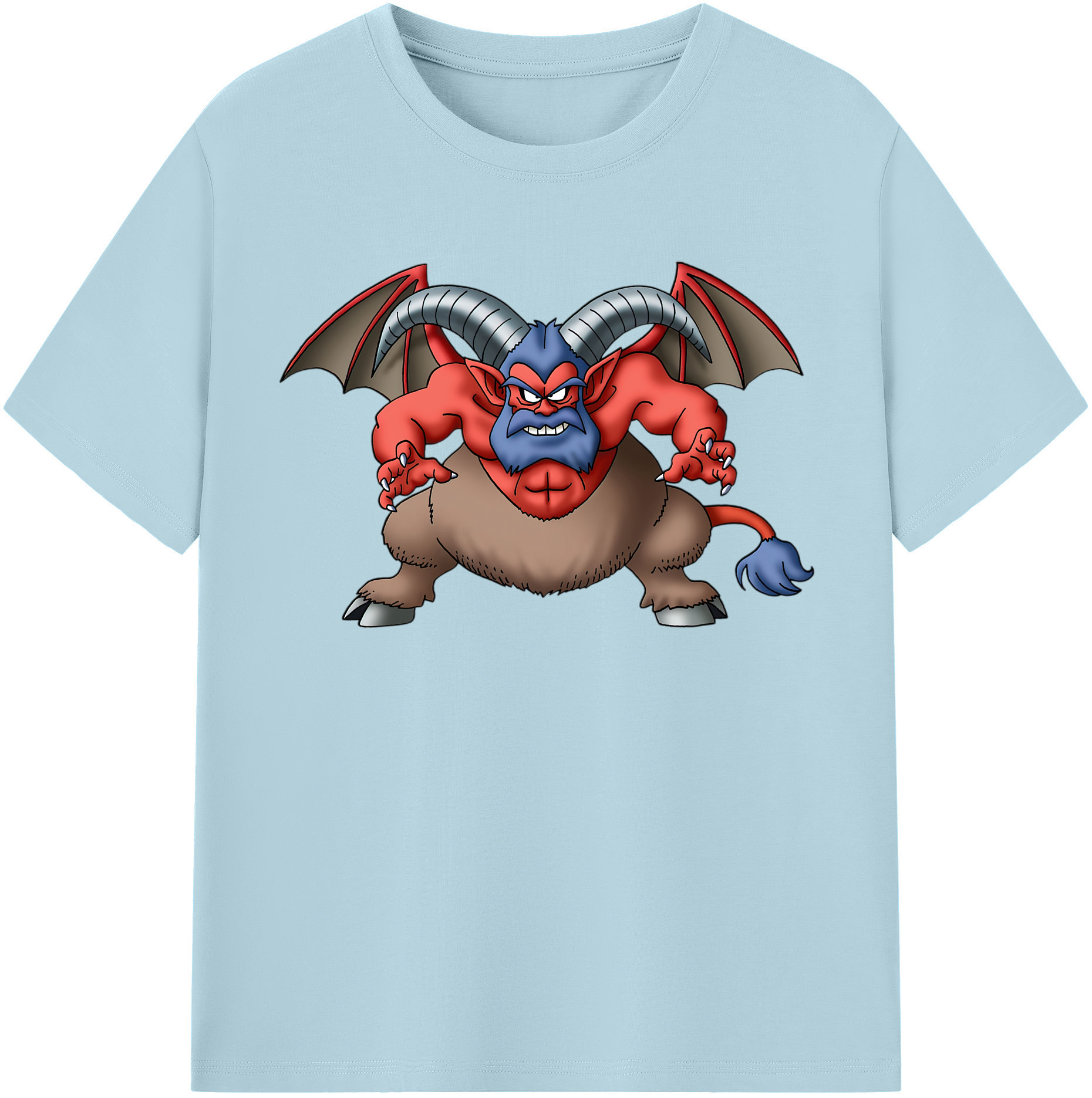（画像用） ドラゴンクエスト Doragon Kuesuto Dragon Quest 綿100％半袖Tシャツ（フロントプリント）